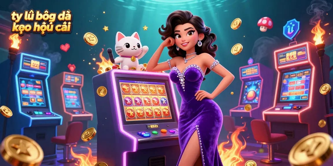 Engage with tỷ lệ bóng đá kèo nhà cái in a vibrant and detailed casino scene.