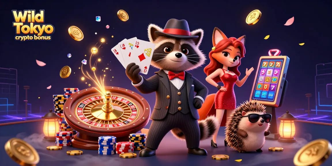 Gioca a Wild Tokyo crypto bonus e vinci con emozionanti slot e roulette con dealer reali.