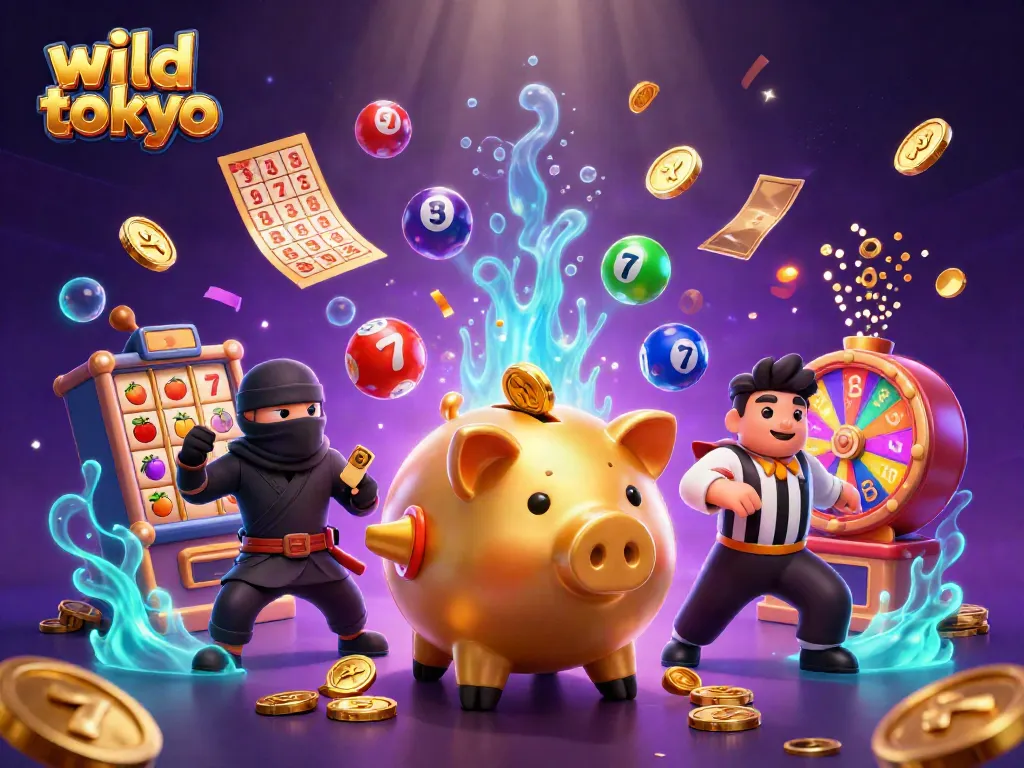 Engage with wild tokyo's vibrant casino scene featuring dynamic characters and thrilling game elements.