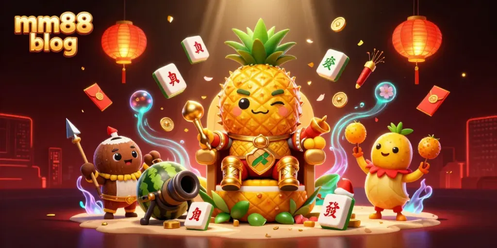 Experience the thrill of gaming at mm88 blog with vibrant 3D casino characters and festive elements.