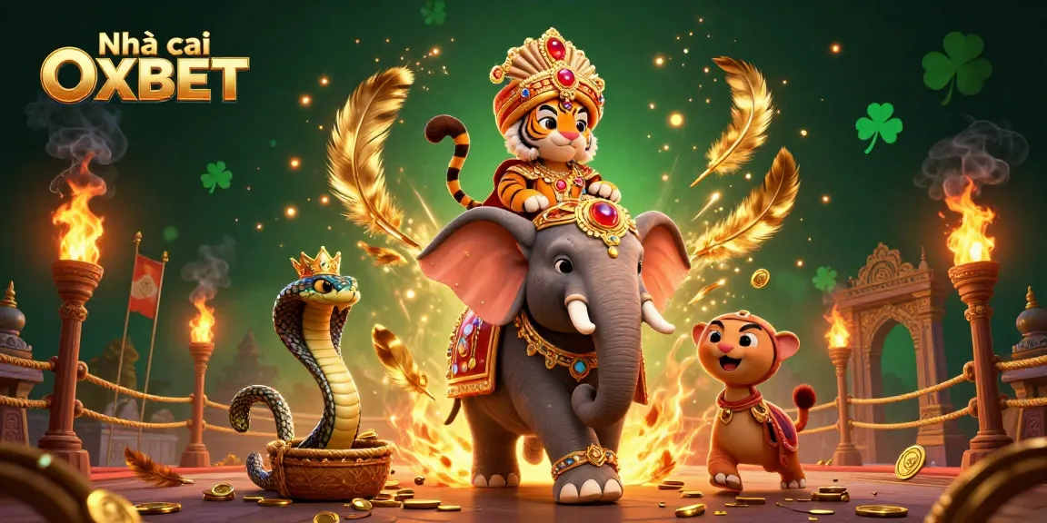 Experience thrilling winnings with Nhà cái OXBET in a vibrant 3D casino setting.